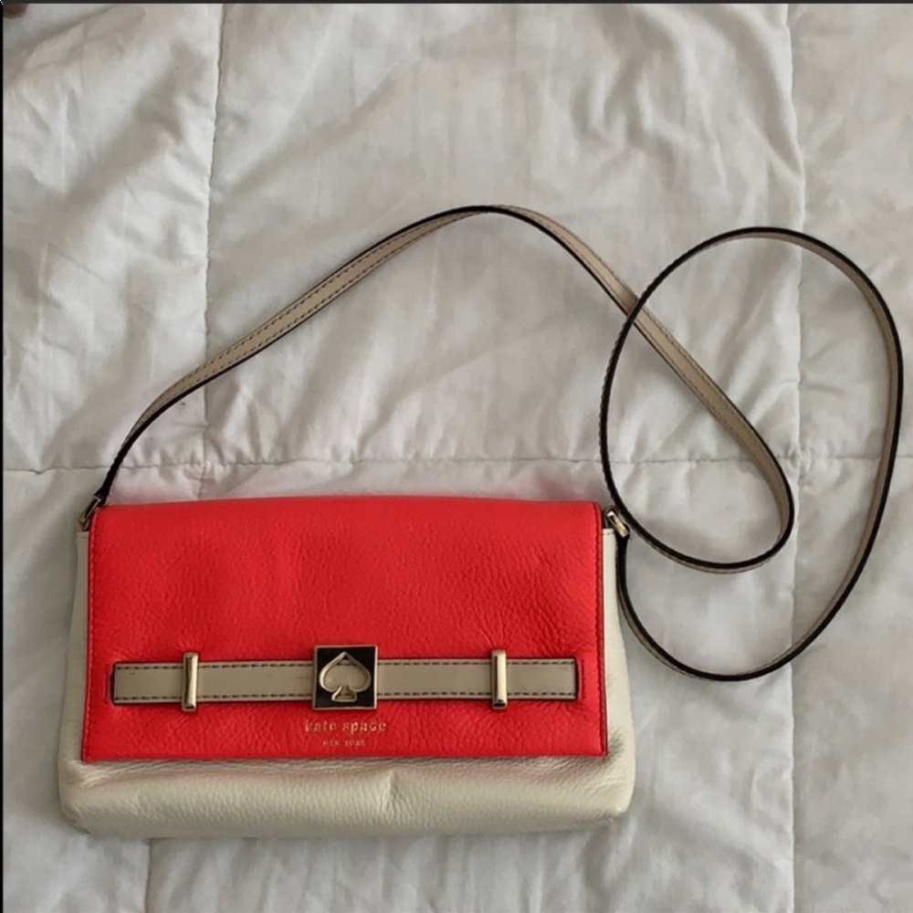 Pink/Cream Kate Spade Crossbody Purse